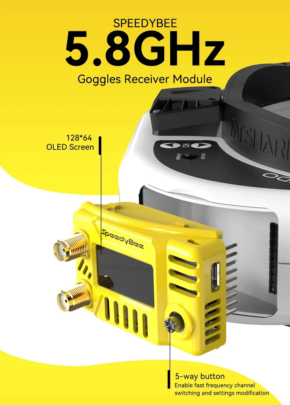 SpeedyBee FPV Goggles Module 5 - Drone Compass 评论和价格