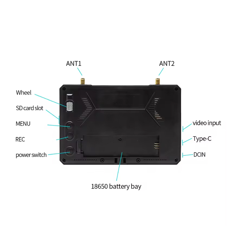 SKYZONE M5 FPV Monitor 5 Inch  - Drone Compass 评论和价格